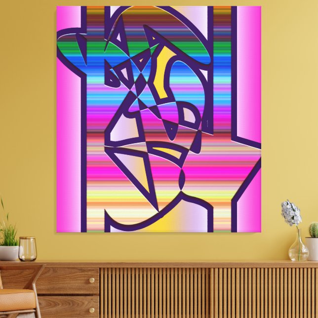 Despair and Sadness 1 Canvas Print (Insitu(LivingRoom))
