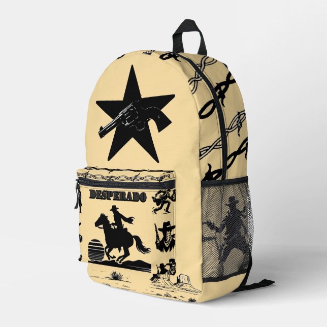 "Desperado" Western Backpack  (Back Corner Right)
