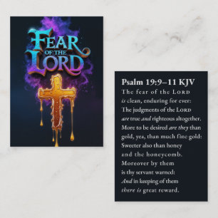 Desperate Darkwave Psalm 19:9–11 KJV Card Box