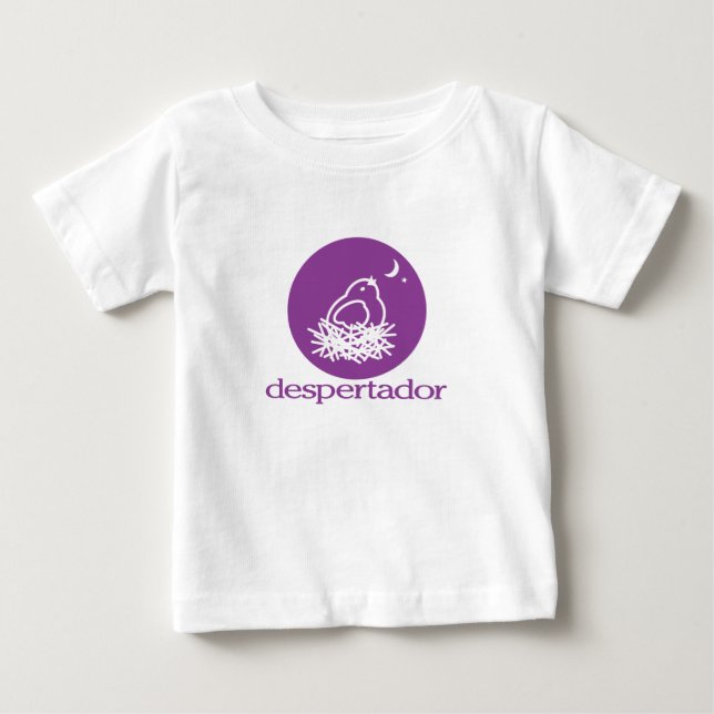 despertador = alarm clock baby tee (Front)