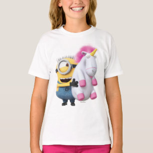 Despicable Me   Minion Stuart & Unicorn T-Shirt