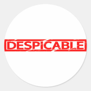 Despicable Stamp Classic Round Sticker