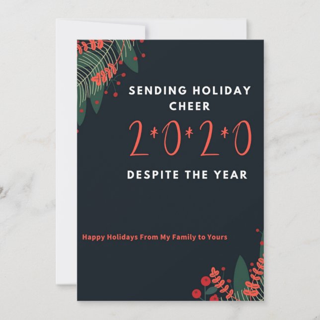 Despite 2020 holiday card (Front)