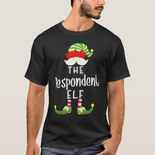 Despondent Elf Group Christmas Pajama Party T-Shirt