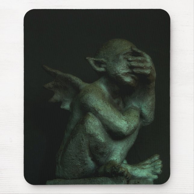 Despondent Gargoyle Mouse Mat (Front)