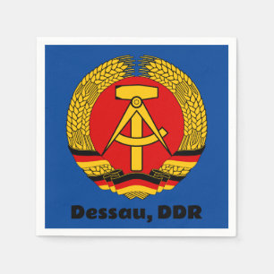 Dessau, DDR, Dessau, Germany (East German Ossi) Napkin
