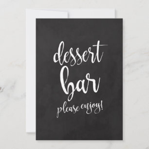 Dessert Bar Affordable Chalkboard Wedding Sign