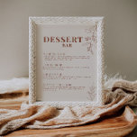 Dessert Bar Wedding Sign<br><div class="desc">Dessert Bar sign are chraacterised by a boho style with floral artwork and neutral earthy and beige colours.</div>