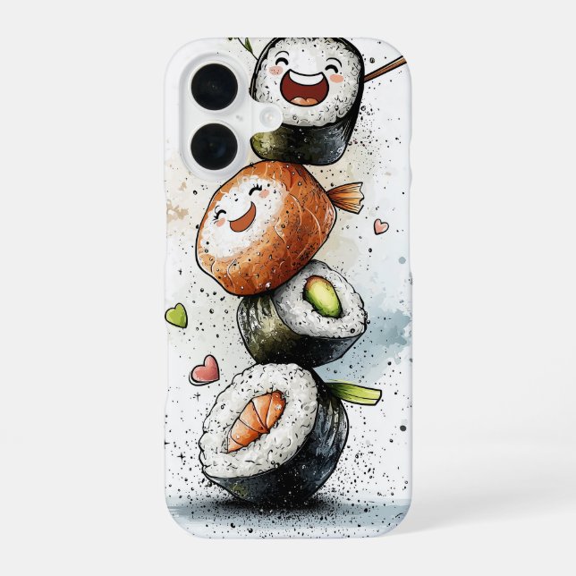 Dessert Bears Pack iPhone 16 Case (Back)