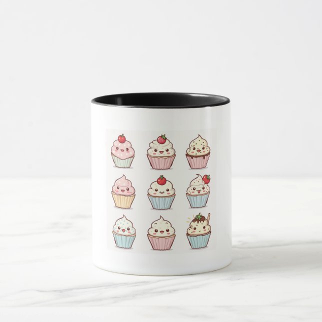 dessert character illustration cup (Center)