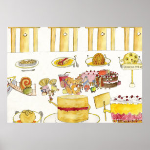 Funny Desserts Posters & Prints | Zazzle UK