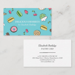 Dessert Doodles Bakery Business Card