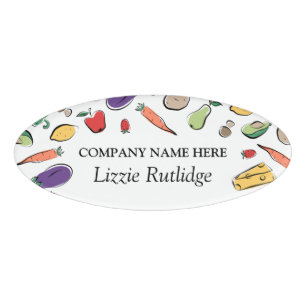 Dessert Doodles   Bakery Name Tag