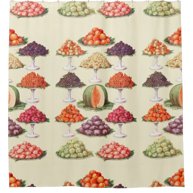 Dessert Fruit: Party Fruitarian Shower Curtain (Front)