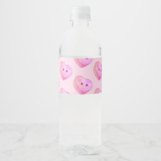 Dessert - heart 2 water bottle label