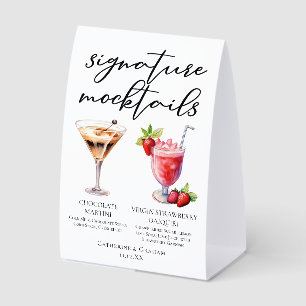 Dessert Mocktails Chocolate Martini Strawberry