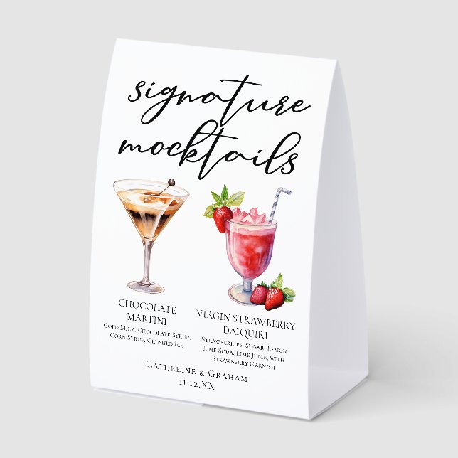 Dessert Mocktails Chocolate Martini Strawberry (Front)