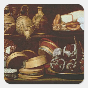 Dessert or The Confectioner's Sign Square Sticker