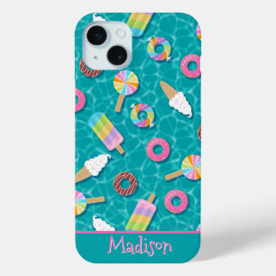 Dessert Pool Floats iPhone 15 Mini Case