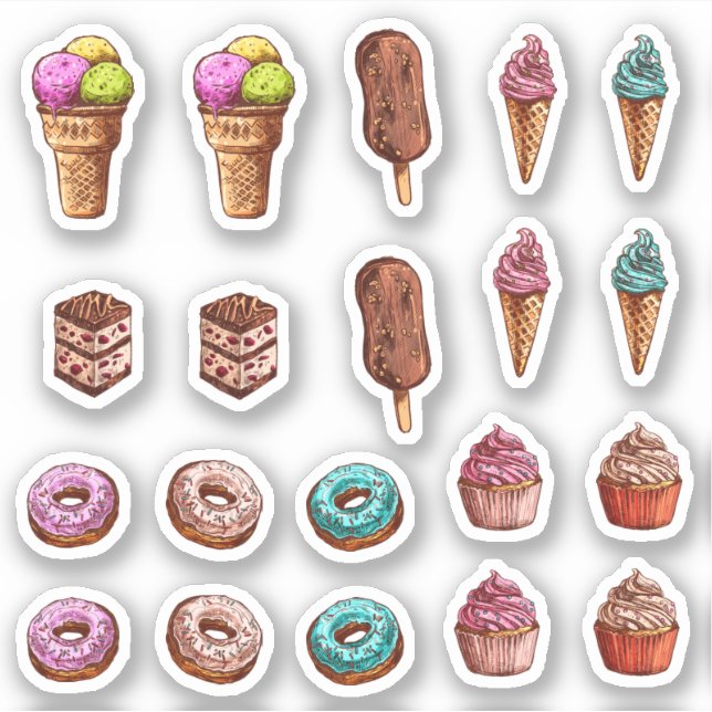 Dessert stickers (Front)