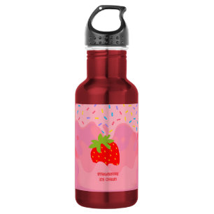 Dessert, Strawberry Ice Cream, Rainbow Sprinkle 532 Ml Water Bottle
