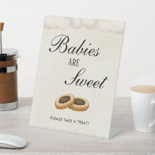 Dessert Table Baby Is Brewing Baby Shower Sweets Pedestal Sign