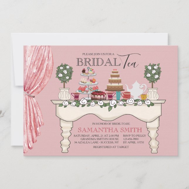 Dessert Table Invitation (Front)