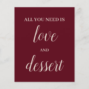 Dessert Table Sign