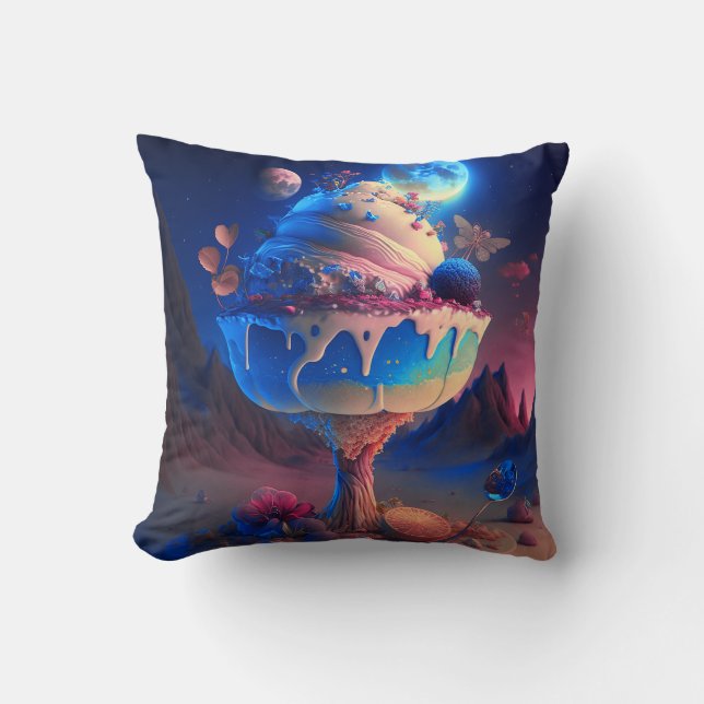 DESSERT x DESERT - Delicious Cake Fantasy Art Cushion (Front)