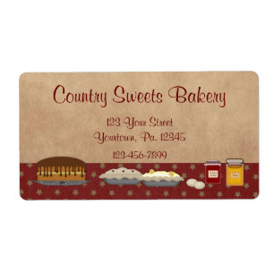 Desserts Bakery Product Or Business Label