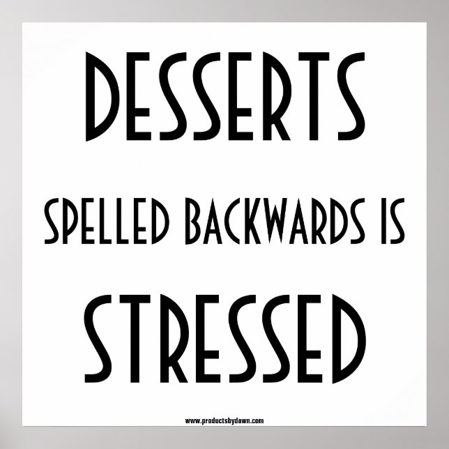 Desserts Poster Print (Front)