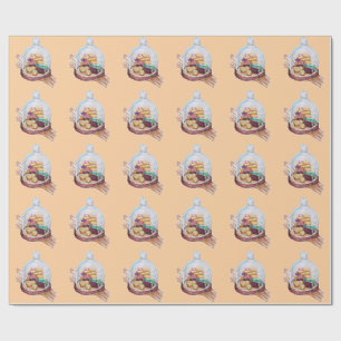 Desserts Under Glass Dome Wrapping Paper