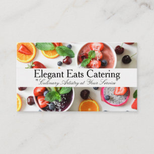 Desserts Whole Fruits Catering Business Card