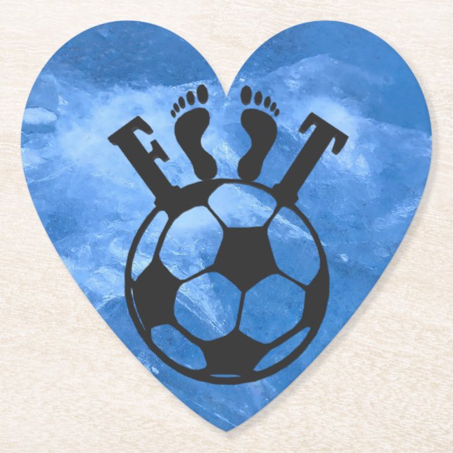 Dessous-de-verre en papier football paper coaster (Front)