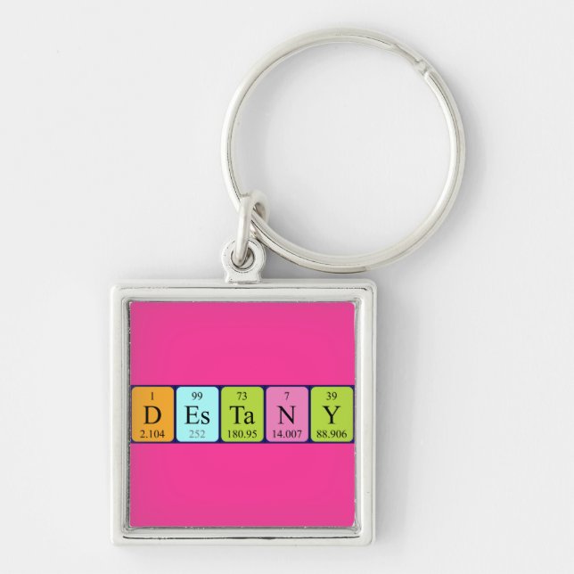 Destany periodic table name keyring (Front)