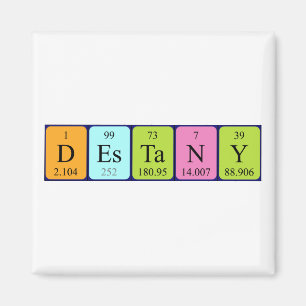 Destany periodic table name magnet