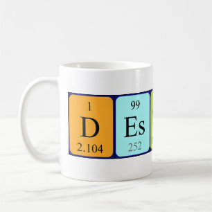 Destany periodic table name mug
