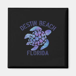 Destin Beach, Fl Beach Design _ Tribal Turtle Gift Magnet