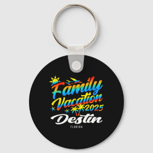Destin Beach Florida Family Matching Vacation Key Ring