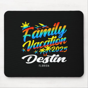 Destin Beach Florida Family Matching Vacation Mouse Mat