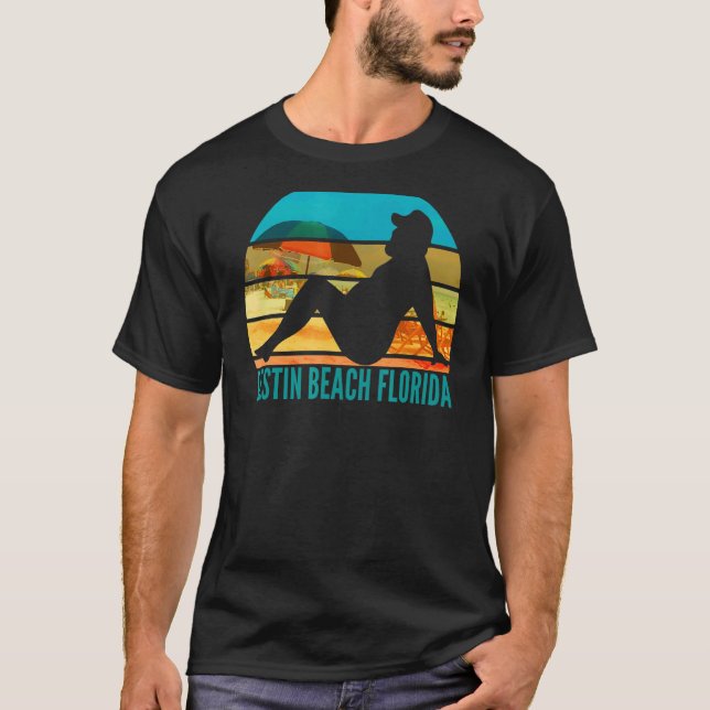 Destin Beach Florida Fat Drinking  1 T-Shirt (Front)