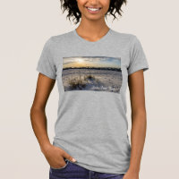 Destin Beach Florida Jetty Sunset Women's Tshirt