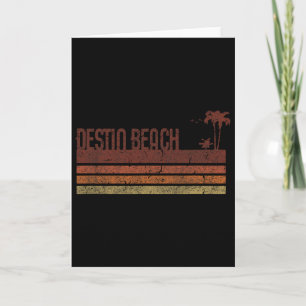 Destin Beach Florida Vintage 70s 80s Vacation Men Card