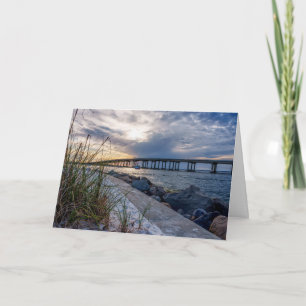 Destin East Pass Sunset Greeting Card