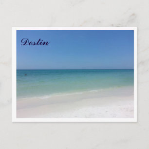 Destin FL white beaches and clear blue water. Postcard