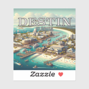 Destin Florida 3 Inch Vinyl Sticker