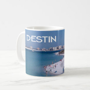 Destin, Florida beach and skyline Coffee Mug