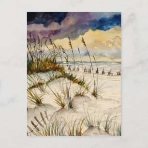 Destin Florida Beach Art Postcard