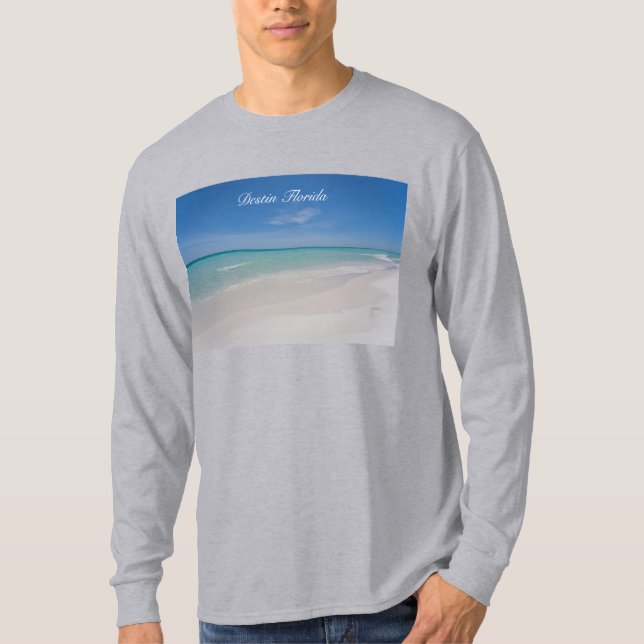 Destin Florida Beach Men's Long Sleeve Shirt (Front)