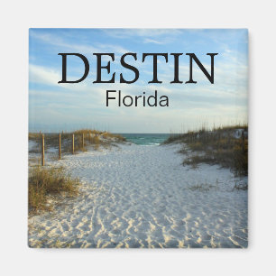 Destin Florida beach pathway sunset magnet